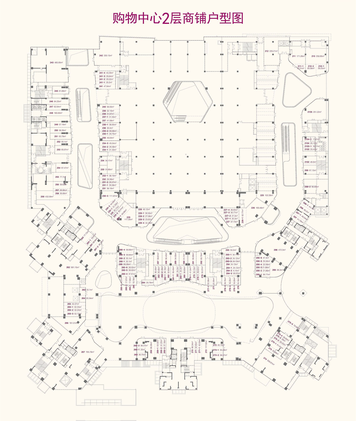 商铺户型图(二层)